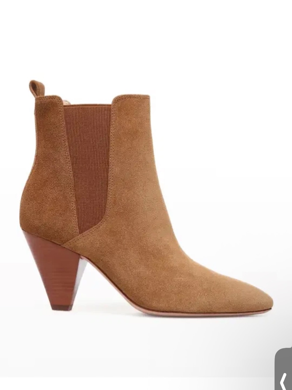Veronica Beard Baxter Tan Suede Chelsea Booties Designer Sz 8.5